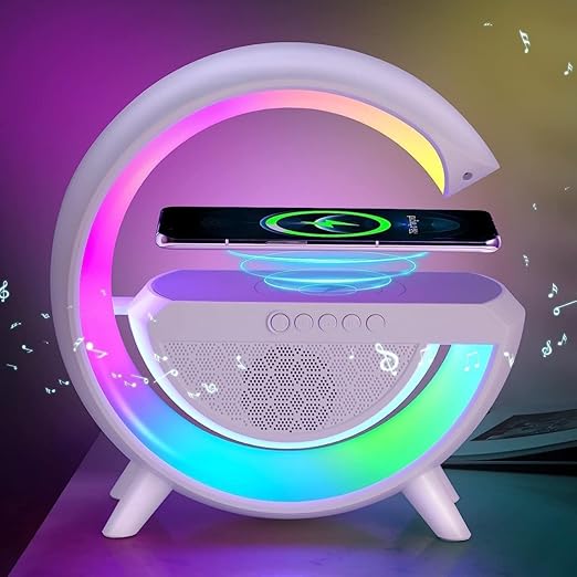 G Lamp Speaker - 3-in-1 Bluetooth Speaker with Fast Wireless Charging (1 Pc)