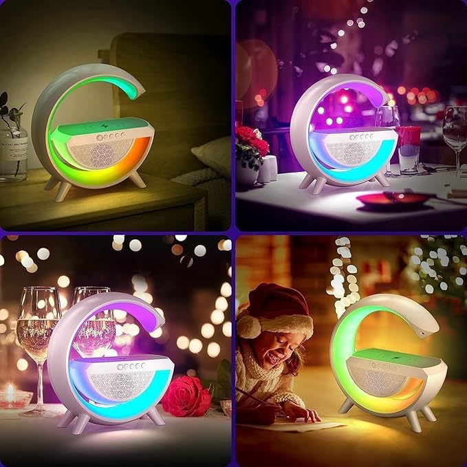 G Lamp Speaker - 3-in-1 Bluetooth Speaker with Fast Wireless Charging (1 Pc) - Image 5